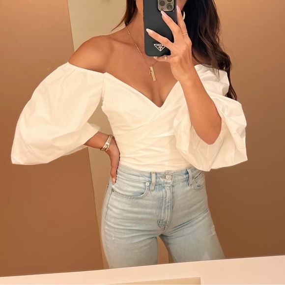 Bardot Tops - Bardot Eva Poplin Top